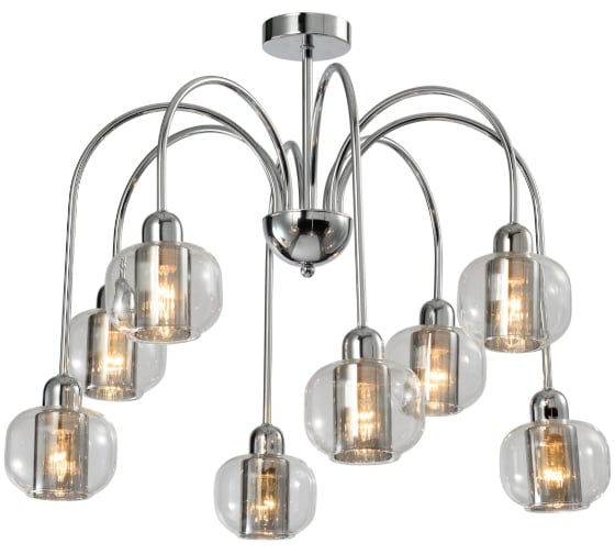 Люстра Rivoli Montaro P8, хром, 8хE14, 40W, 15 Б0047341