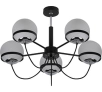 Люстра Rivoli Veronika P5, черный/хром, 5хE14, 40W, 18 Б0047297