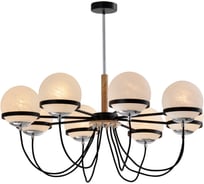 Люстра Rivoli Veronika P8, черный/хром, 8хE14, 40W, 8 Б0047298