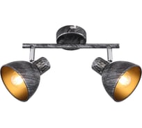 Спот Rivoli Eho W2, черный/серебро, 2хE14, 40W, 10/240 Б0047129