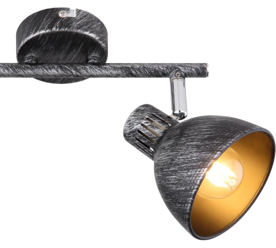 Спот Rivoli Eho W2, черный/серебро, 2хE14, 40W, 10/240 Б0047129