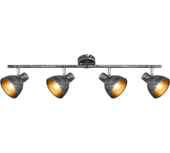 Спот Rivoli Eho W4, черный/серебро, 4хE14, 40W, 6/90 Б0047132
