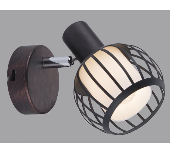Спот Rivoli Enio W1, бронза/черный, 1хE14, 40W, 12/288 Б0047133