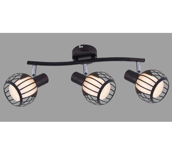 Спот Rivoli Enio W3 бронза/черный, 3хE14, 40W, 6/72 Б0047136