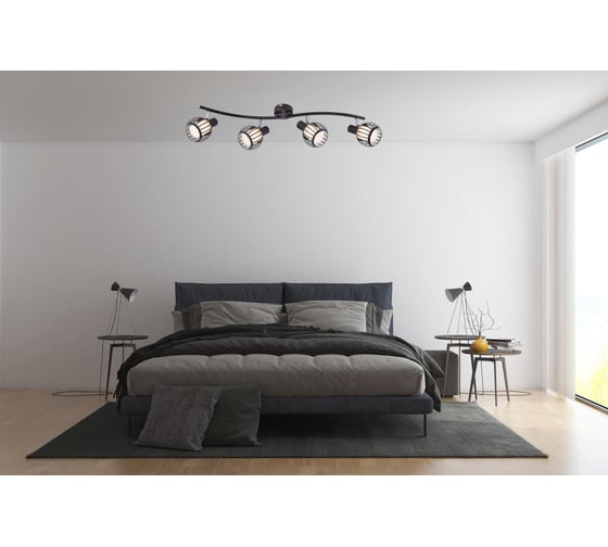Спот Rivoli Enio W4 бронза/черный, 4хE14, 40W, 6/48 Б0047138