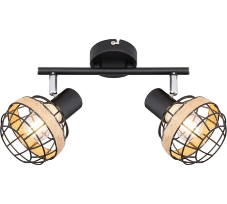 Спот Rivoli Fedora W2, черный, 2хE14, 40W, 8/192 Б0047140