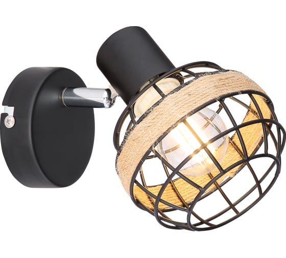 Спот Rivoli Fedora W1, черный, 1хE14, 40W, 12/288 Б0047139