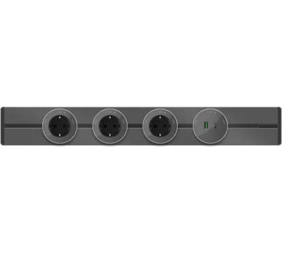 Шина открытой установки трековой системы Systeme Electric MuitiTrack 150 см, Графит MTK10015G