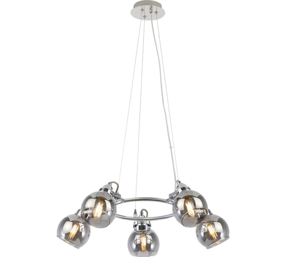 Подвес Rivoli Agnesa P5, хром, 5хE14, 40W, 20 Б0047313