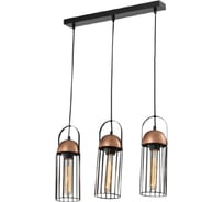 Подвес Rivoli Anemon P3, черный/медь, 3хE27, 40W, 40 Б0047362