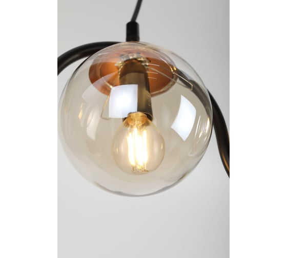 Подвес Rivoli Apollo P3, черный/медь, 3хE14, 40W, 28 Б0047330