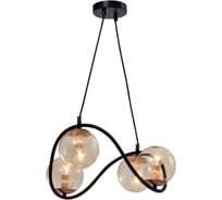 Подвес Rivoli Apollo P4, черный/медь, 4хE14, 40W, 12 Б0047331