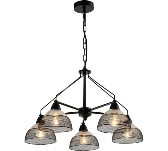 Подвес Rivoli Avda P5, черный, 5хE14, 40W, 42 Б0047353