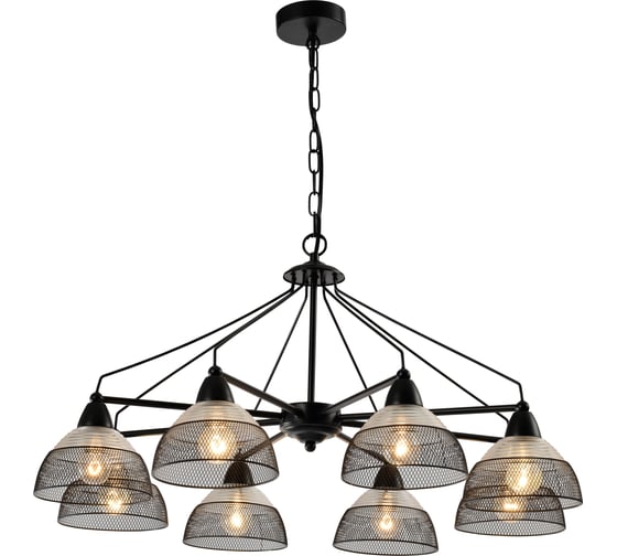 Подвес Rivoli Avda P8, черный, 8хE14, 40W, 28 Б0047354