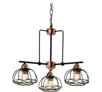 Подвес Rivoli Gekuba P3, черный/медь, 3хE27, 40W, 60 Б0047374