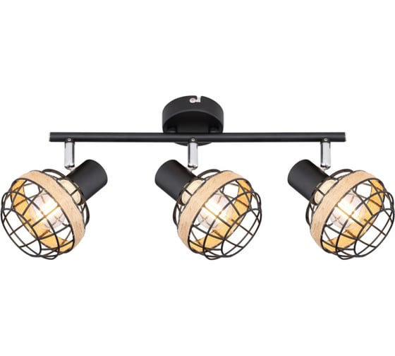 Спот Rivoli Fedora W3, черный, 3хE14, 40W, 6/72 Б0047141