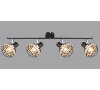 Спот Rivoli Fedora W4, черный, 4хE14, 40W, 6/96 Б0047143