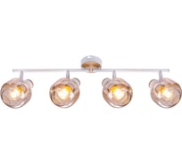 Спот Rivoli Kalisto W4, белый/светлое дерево, 4хE14, 40W, 6/72 Б0047094