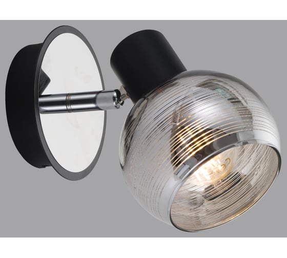 Спот Rivoli Medeya W1, хром/черный, 1хE14, 40W, 12/288 Б0047117