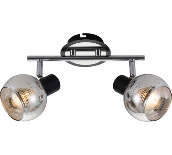 Спот Rivoli Medeya W2, хром/черный, 2хE14, 40W, 10/90 Б0047123