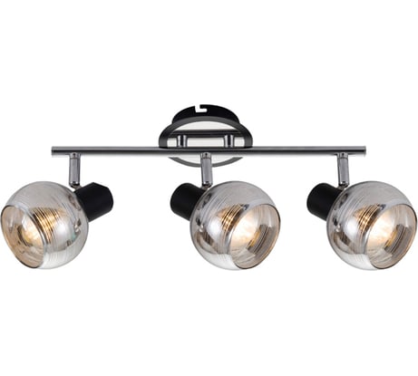 Спот Rivoli Medeya W3, хром/черный, 3хE14, 40W, 6/72 Б0047124