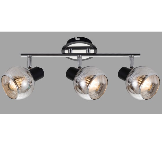 Спот Rivoli Medeya W3, хром/черный, 3хE14, 40W, 6/72 Б0047124