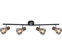 Спот Rivoli Pavla W4, черный/темное дерево, 4хE14, 40W, 6/144 Б0047113