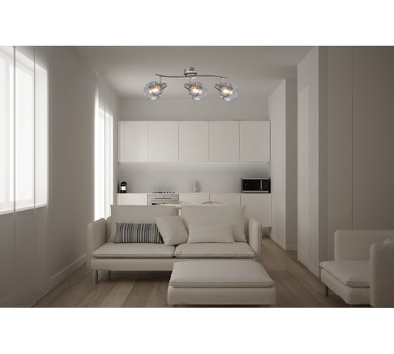 Спот Rivoli Nioba W3, сатин никель, 3хE14, 40W, 6/90 Б0047104