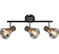 Спот Rivoli Pavla W3, черный/темное дерево, 3хE14, 40W, 8/144 Б0047110