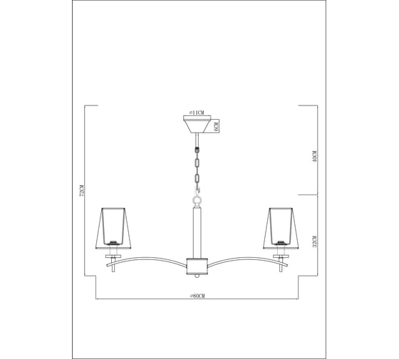 Подвесная люстра ARTE LAMP KENSINGTON A4098LM-8CC