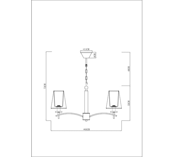 Подвесная люстра ARTE LAMP KENSINGTON A4098LM-5CC