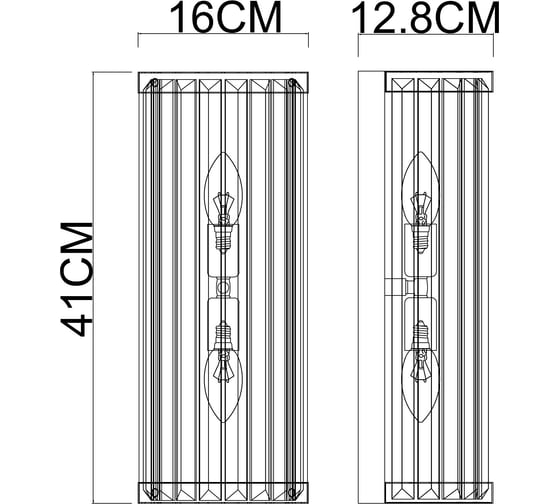 Настенный светильник ARTE LAMP FORTUNA A1069AP-2CC