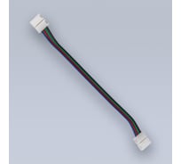 Коннектор выводной ELEGANZ RGB 02 (10мм,провод 15 см) 4шт 25366