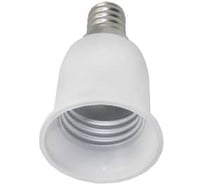 Переходник с цоколя Ecola base E14 на E27 Белый A4T14WEAY