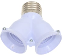 Переходник с цоколя Ecola base E27 на 2хE27 Белый A7T27WEAY