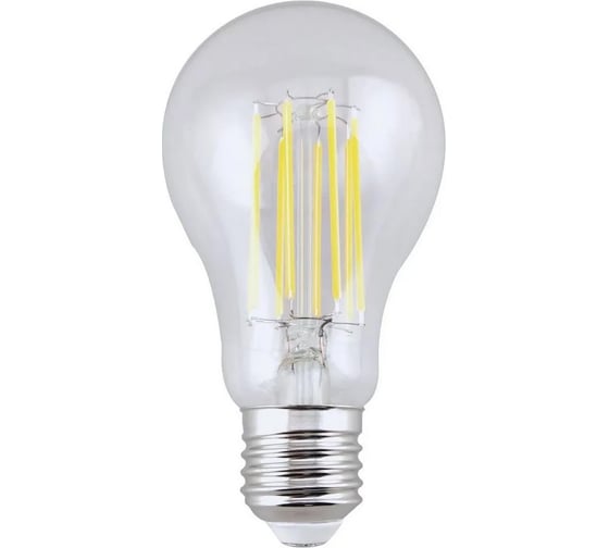 Лампа Ecola classic LED Premium 17,0W A65 220-240V E27 2700K 360 filament прозр. нитевидная (Ra 80, 100 Lm/W, КП=0) 115x65 N7LW17ELC 1