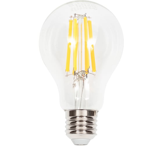 Лампа Ecola classic LED Premium 17,0W A65 220-240V E27 2700K 360 filament прозр. нитевидная (Ra 80, 100 Lm/W, КП=0) 115x65 N7LW17ELC