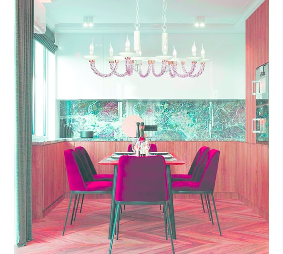 Подвесная люстра Lumien Hall ЛЕТИСИЯ P17076/8MW