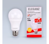 Светодиодная лампа ELEGANZ Е27 13W А60 нейтральная 4500К 220V, 1шт 1371
