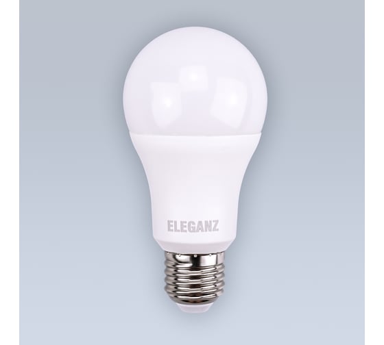 Светодиодная лампа ELEGANZ Е27 13W А60 тёплая 3000К 220V, 1шт 1372