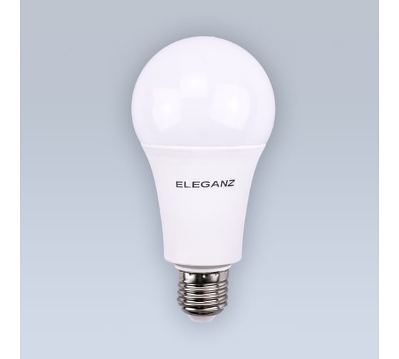 Светодиодная лампа ELEGANZ Е27 18W А70 теплая 3000К 220V, 1шт 1398