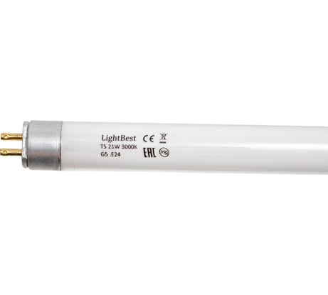 Лампа люминесцентная LightBest LBL T5 21W 3000K G5 701071042