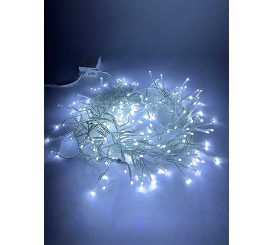 Гирлянда ЭРА ENIN WC LED Мишура 3,9 м белый провод, холодный свет, 220V 24/576 Б0047971