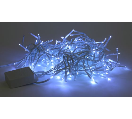Гирлянда ЭРА ENIN WC LED Мишура 3,9 м белый провод, холодный свет, 220V 24/576 Б0047971