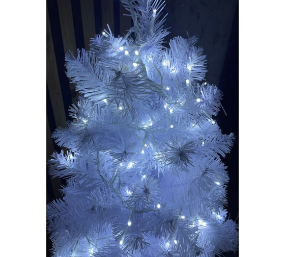 Гирлянда ЭРА ENIN WC LED Мишура 3,9 м белый провод, холодный свет, 220V 24/576 Б0047971