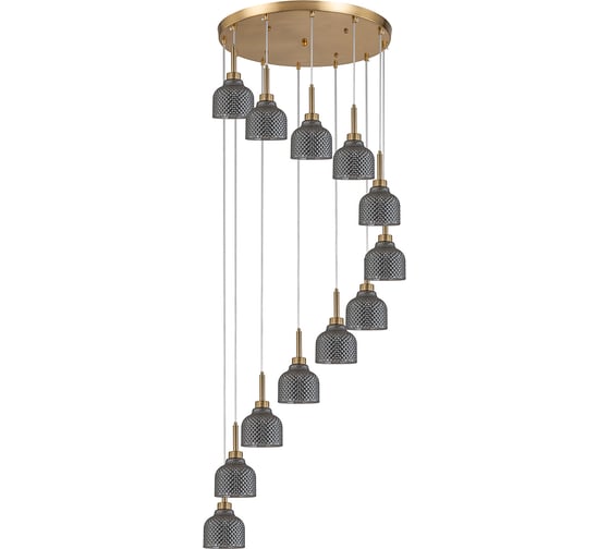 Подвесной светильник INDIGO CARAMELLA 11039/12P Smoke V000436 1