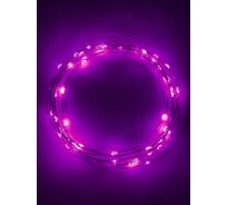 Гирлянда ЭРА ENIN 5NP LED нить, 5 м, сиреневый свет, АА Б0047961