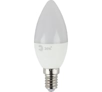 Светодиодная лампа ЭРА LED B359W827E14 свеча, 9Вт, теплая, E14 10/100/4000 Б0047935