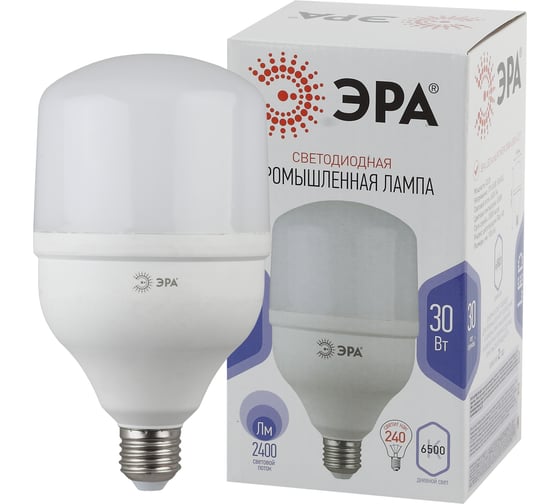Светодиодная лампа ЭРА LED POWER T100-30W-6500-E27 колокол, 30 Вт, холодная, E27, 20/420 Б0048504