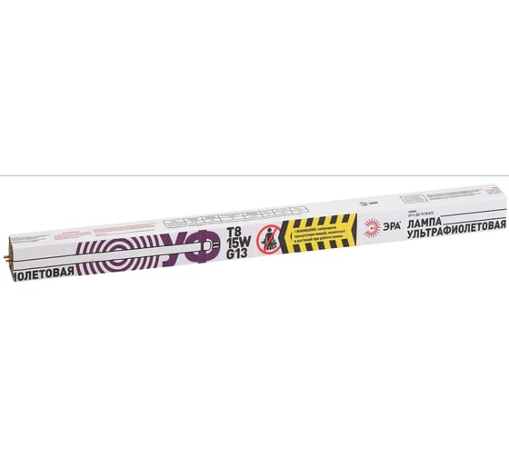 Бактерицидная ультрафиолетовая лампа ЭРА UV-С ДБ 15, Т8, G13, T8/15W, 25/1350 Б0048972